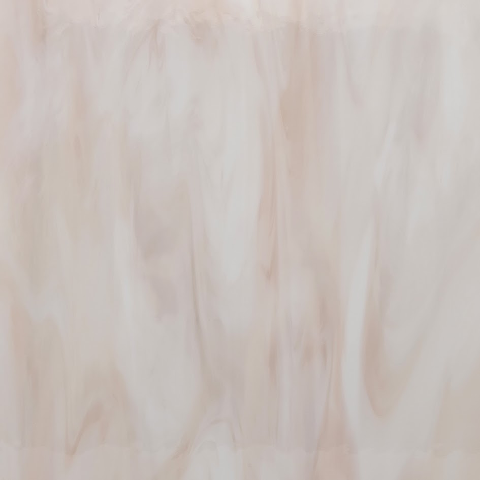 Shorty 891.61 Pink Champagne Transparent/White Opal Oceanside Compatible 96 COE Sheet Glass- 