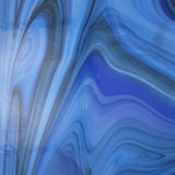 Fuser's Reserve Polar Vortex Pale Transparent Aventurine Blue 12 x 12 Inch Oceanside Compatible 96 COE Sheet Glass- 