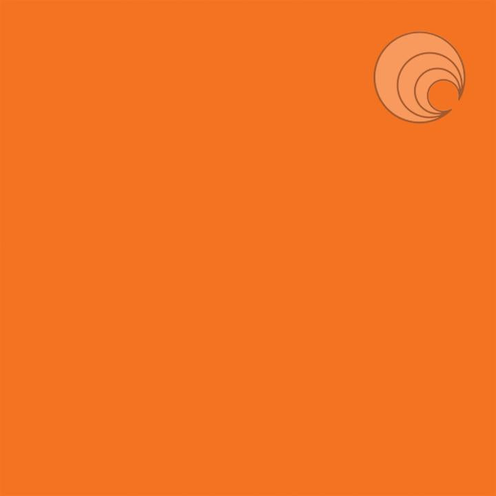 270.72 Orange Opal SIX Glass Circles Choice 1/2, 3/4, 1, or 1 1/2 Inches- 