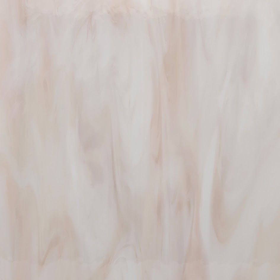 891.61 Pink Champagne Transparent White Opal 12 x 12 Inch Oceanside Compatible 96 COE Sheet Glass- 