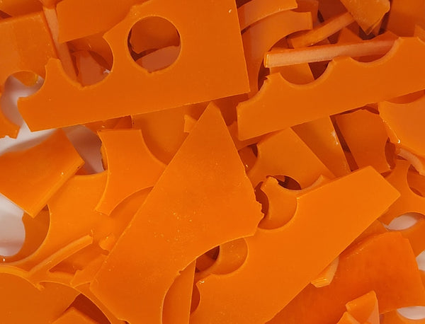 270.72 Orange Opal 96 COE Scrap Glass 8 ounce Package 96COE Sheet- 