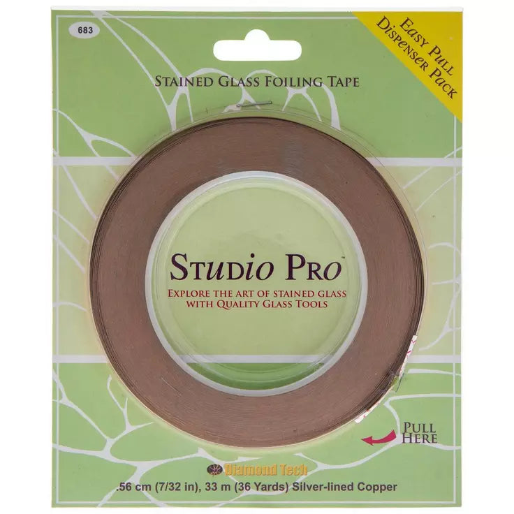 7/32" Silver Back Copper Foil Tape by Studio Pro 36 Yards- 