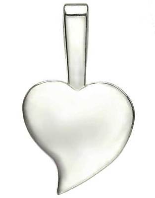 25 Pcs Aanraku HEART BAILS Sterling Silver Plated Small Fusing Supplies Glue On- 