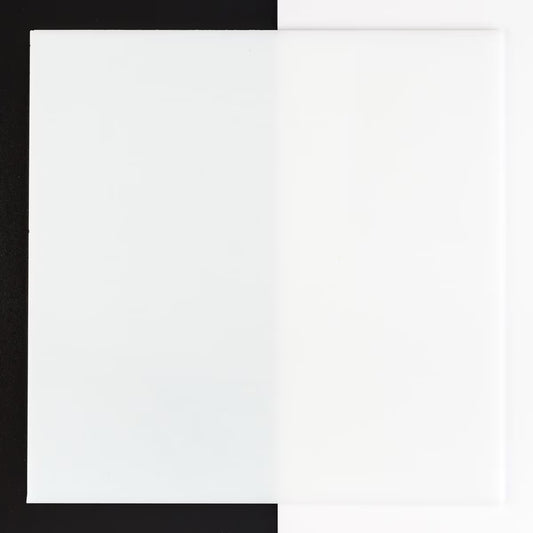 Tekta 0113 White Opal 90 COE Bullseye Fusing Glass Sheet 5x5 inch 3mm 90COE- 