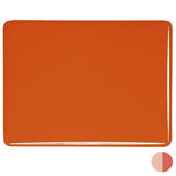 0125 Orange Opal Striker Bullseye 90 COE Glass Sheet 10x10" 90COE Fusible