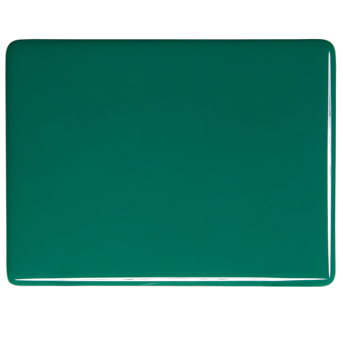 0145 Jade Green Opalescent Bullseye 90 COE Glass Sheet 10x10" 90COE Fusing- 