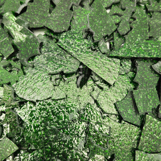 128AV Aventurine Green 96 COE Scrap Glass 8 ounce Package 96COE Sheet- 