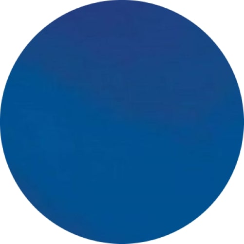 136 Dark Blue Transparent One 2" Precut 96 COE Glass Circle Precut- 