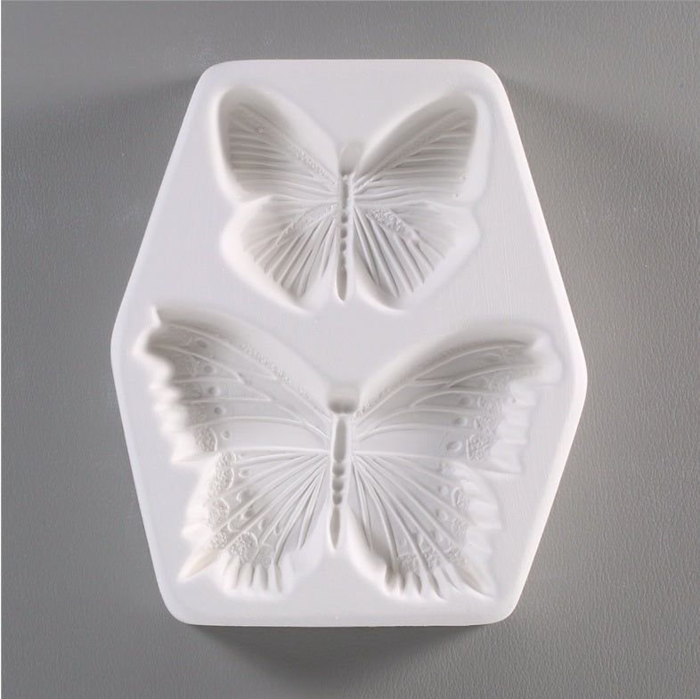 Two Small Butterflies Glass Casting Fusing Mold LF114 Little Fritter- 