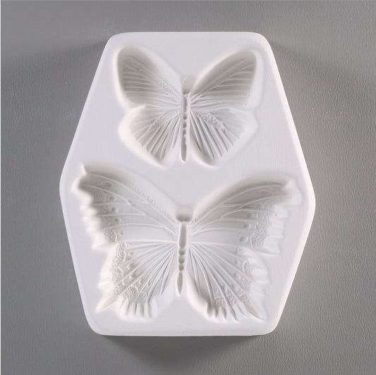 Two Small Butterflies Glass Casting Fusing Mold LF114 Little Fritter- 