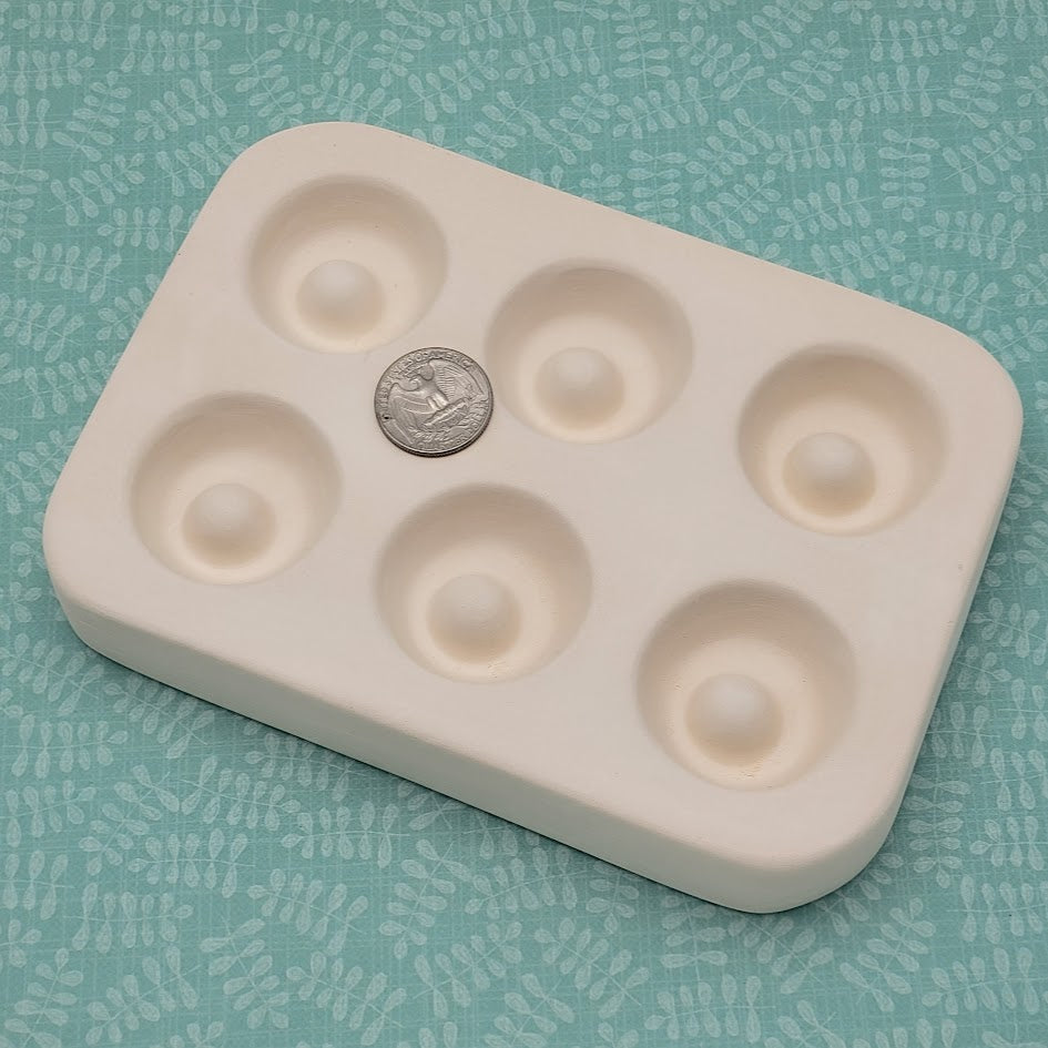 Little Fritters HOLEY HOOPS 101 Quality Ceramic Glass Casting Mold USA Made- 