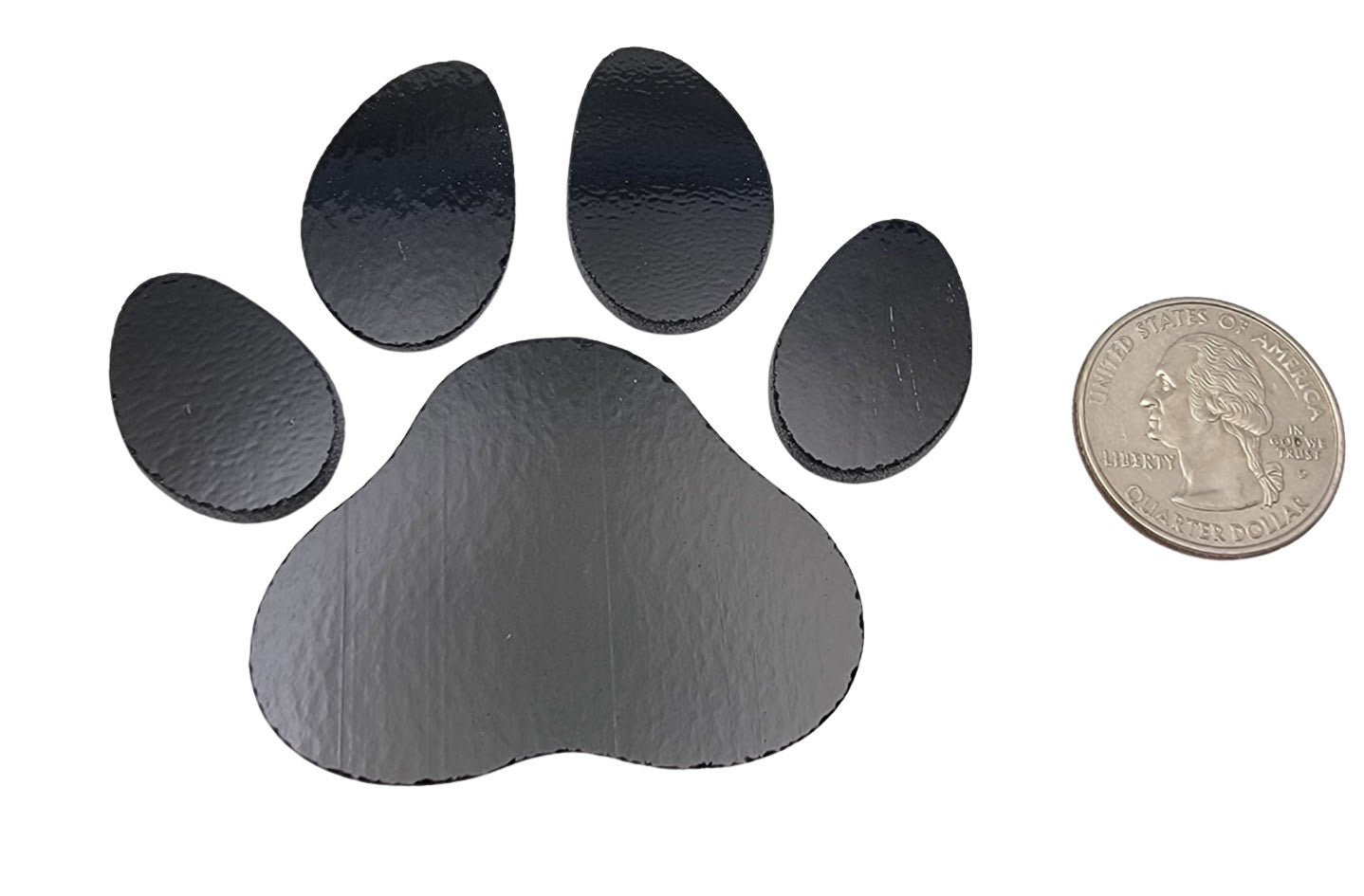 96 COE PAW Large Precut Glass Shape Dog Cat Print 2.8 inches Wide 2.65 inches Tall Fusing Supplies- 