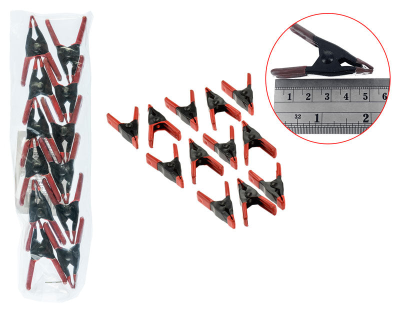 Best Seller! 2" Metal Spring Loaded Clamps Set of 12 Glue up Fused Glass Jewelry- 