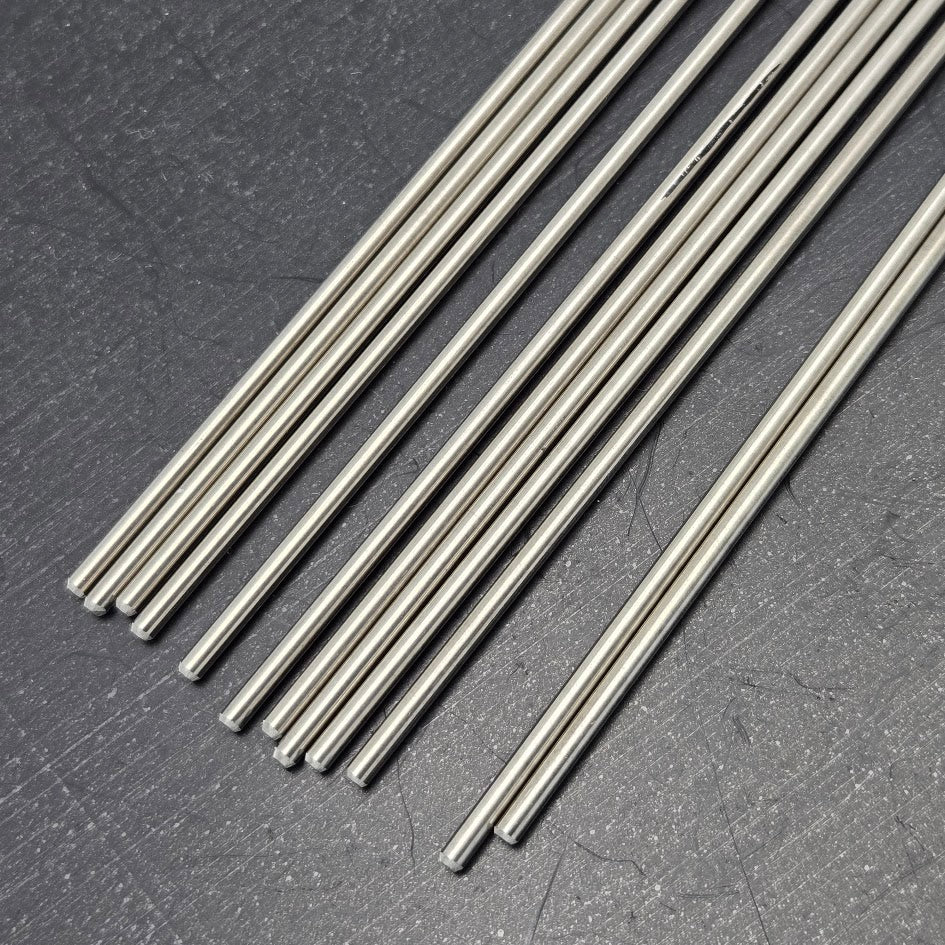 3/32" Bead Mandrels Pro Quality Set of 12 Stainless Steel Lampworking Medium- 