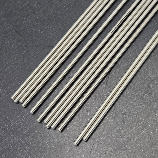 3/32" Bead Mandrels Pro Quality Set of 12 Stainless Steel Lampworking Medium- 