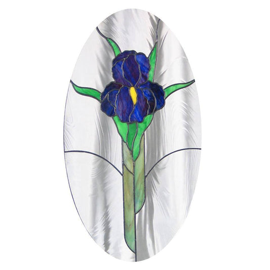 Read Description IRIS PANEL Precut Stained Glass KIT Studio One 18.5x10" Studio One 9635- 