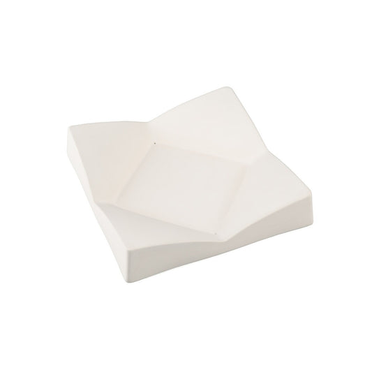 Small Origami Mold 6.375 in Plate Dish Slumping Reusable Bullseye Glass Fusing- 