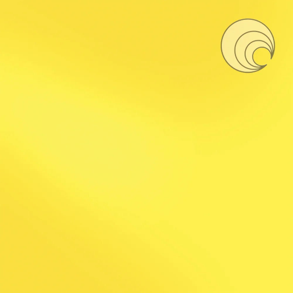 260.72 Lemon Yellow Opal 12 x 12 Inch Oceanside Compatible 96 COE Sheet Glass- 