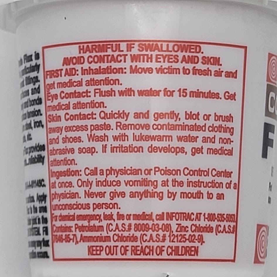 4 oz  COPPER-MATE PASTE FLUX Canfield Stained Glass  Soldered Art Pendant Craft- 