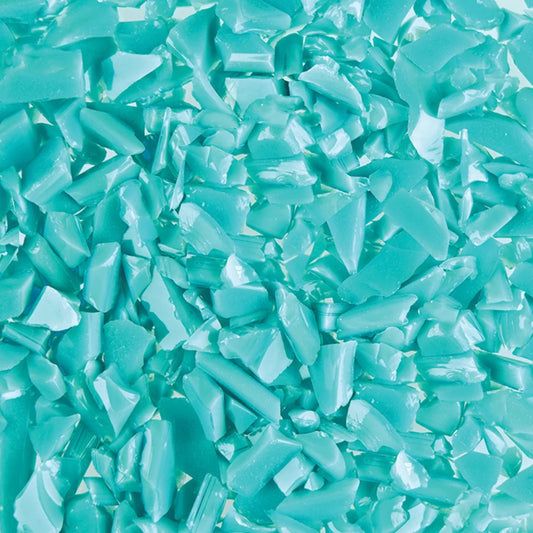 F5 2234 Turquoise Green Opal COARSE 96 COE Frit 8.5 oz Jar- 