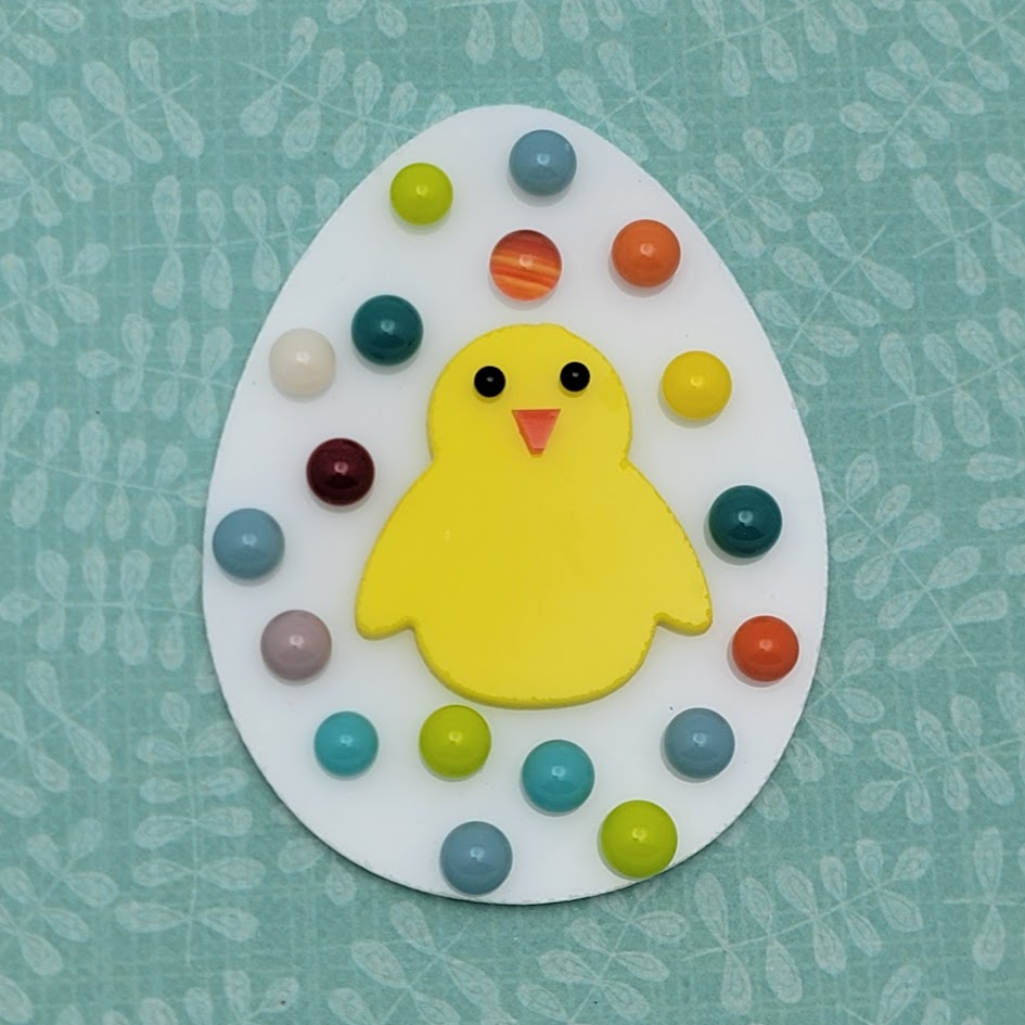Easter Chicks THREE YELLOW 96 COE Precut Glass Fusing Shapes Supplies Cut-Outs- 