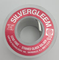 SILVERGLEEM Silver Gleam LEAD FREE Solder SOLDERED ART Contains Real Silver 8 oz- 