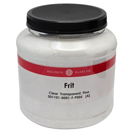 1101 Clear Transparent Fine Full Jar FIVE POUNDS 90 COE Bullseye Frit Fusing Supplies Glass 90COE- 