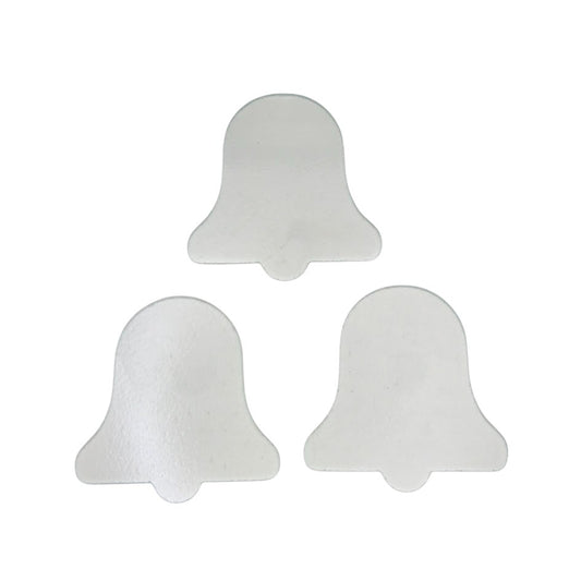 Three 96 COE Precut Glass Bell Ornament Blanks CLEAR Fusing Supplies 96COE- 