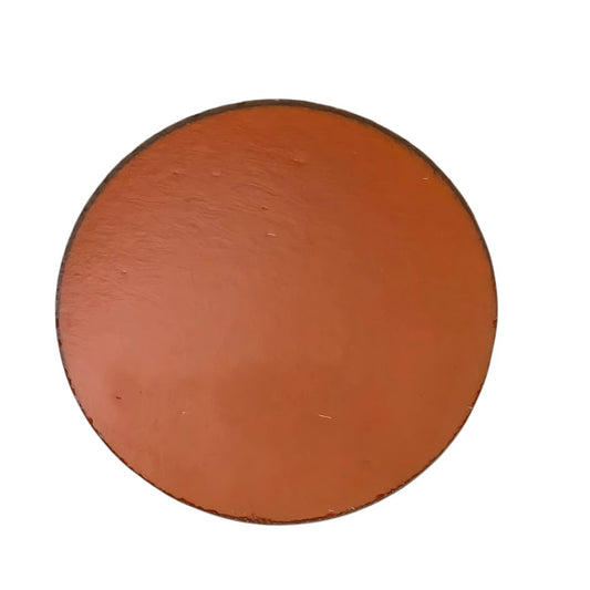 110.8 Medium Amber Transparent ONE 2" Precut 96 COE Glass Circle Fusible- 