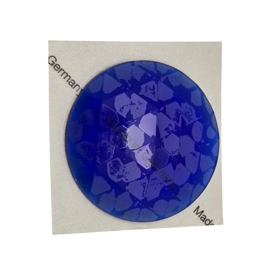 Blue Extra Large 50mm Faceted Jewels German Made High Quality- 