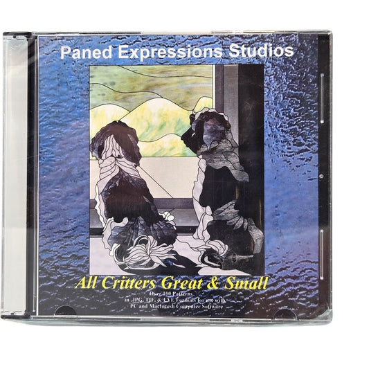 ALL CRITTERS GREAT & SMALL Paned Expressions Pattern Book On CD Animals- 
