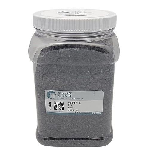 F2 56 96 4 FOUR POUNDS 56 Black Opal Fine System 96 COE Glass Frit Economy Size- 