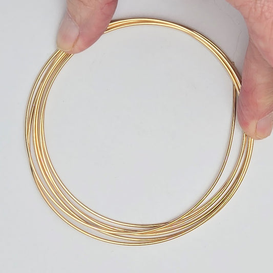 16ga Full Hard Round 12Kt Gold-Filled Five Feet Wrapping Wire Made in the US- 