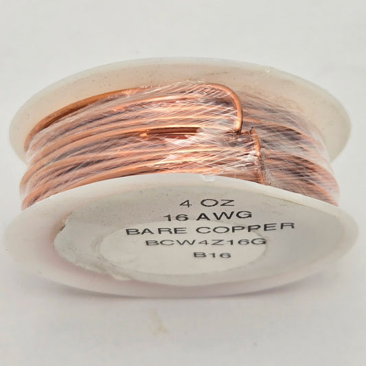 SOLID COPPER WIRE 4 oz Roll 16 AWG Stained Glass Supply Arcor About 31 feet- 