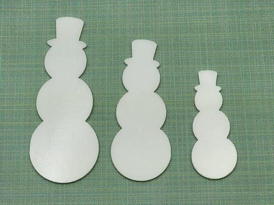 Snowman 96 COE Precut Glass Shapes Fusing Supplies Winter Christmas Holiday Fusing Supplies- 