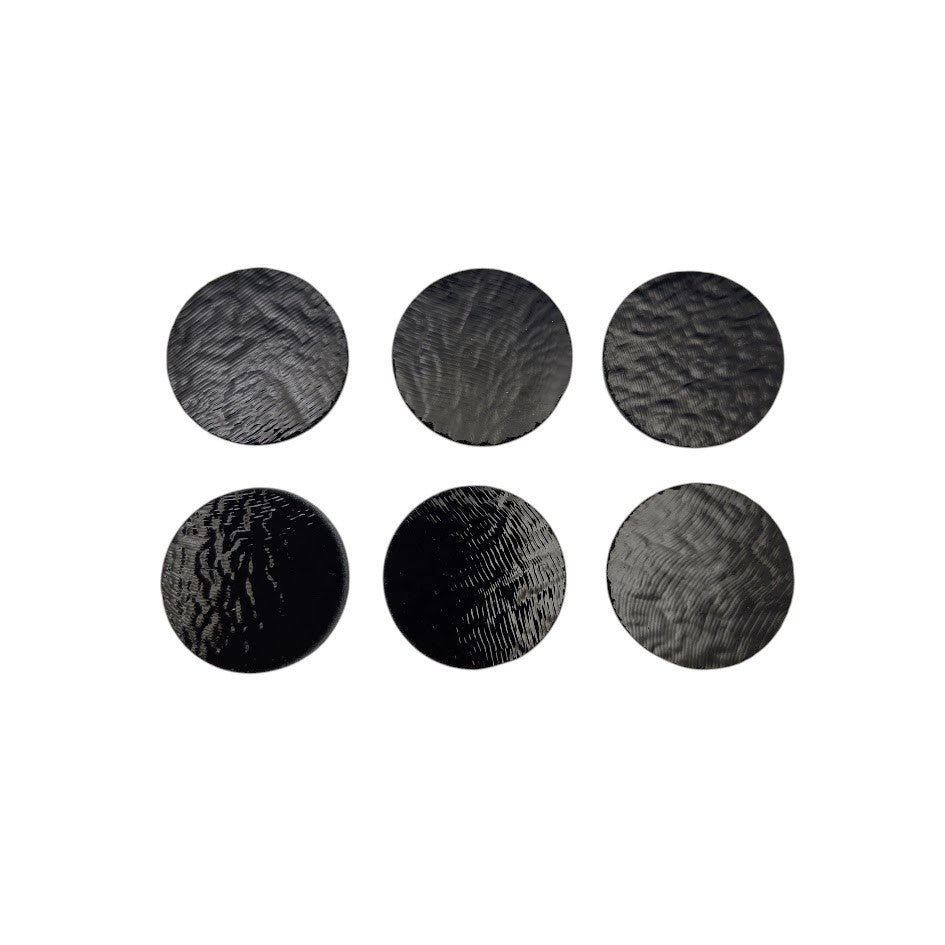 SIX 90 COE BLACK 0100 OPAL Precut Circles 1/2" 3/4" 1" 1.5" 90COE-Size 3/4 inch