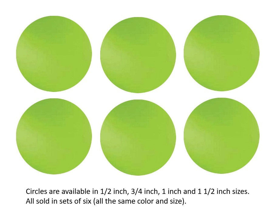 226.74 Amazon Opal Six 96 COE Glass Circles Choice of 1/2, 3/4, 1, or 1 1/2 inches- 