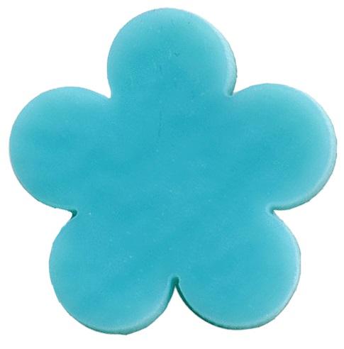 Three Pieces HAPPY FLOWER One 90 COE Glass Precut Designs Fusing Choice of Color and Size-Size Small