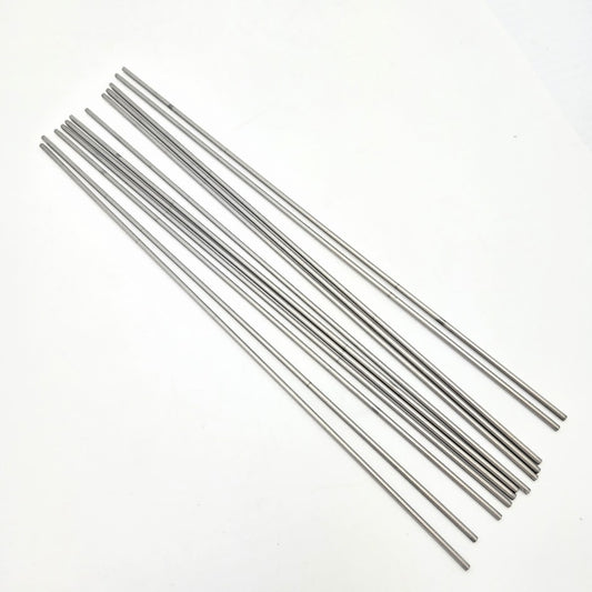 Set of 12 Bead Mandrels Stainless Steel Twelve 3/32 inch Lampworking Medium Hole- 