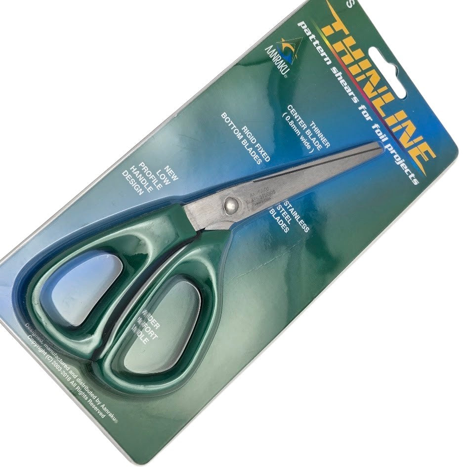 Aanraku ThinLine Pattern Shears Stained Glass Foil Supply for Intricate Panels- 
