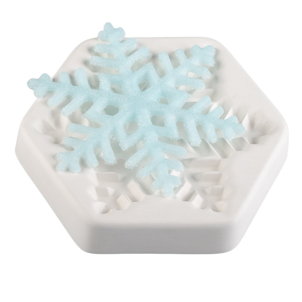 "December 2017" Colour de Verre SNOWFLAKE Ceramic Reusuable Fusing Mold Casting- 