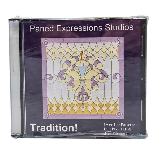 TRADITION! Paned Expressions 120 Pattern Book on CD Print at Home- 
