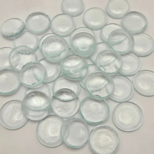 Flaws 13 Icicle Clear Handmade Design Elements 96 COE Blobs Gems Buttons Cabochon- 