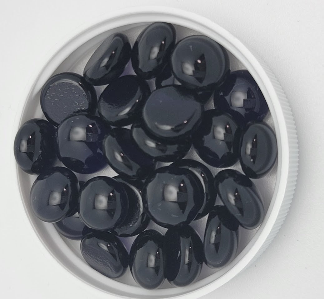 Grape Transparent Medium Design Elements 25 pieces Pebbles Dots System 96 COE Oceanside Compatible- 