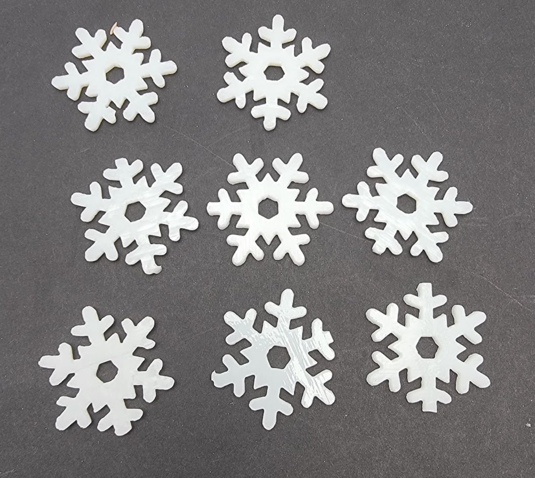 90 COE Small Snowflakes Seconds Eight Pieces- 