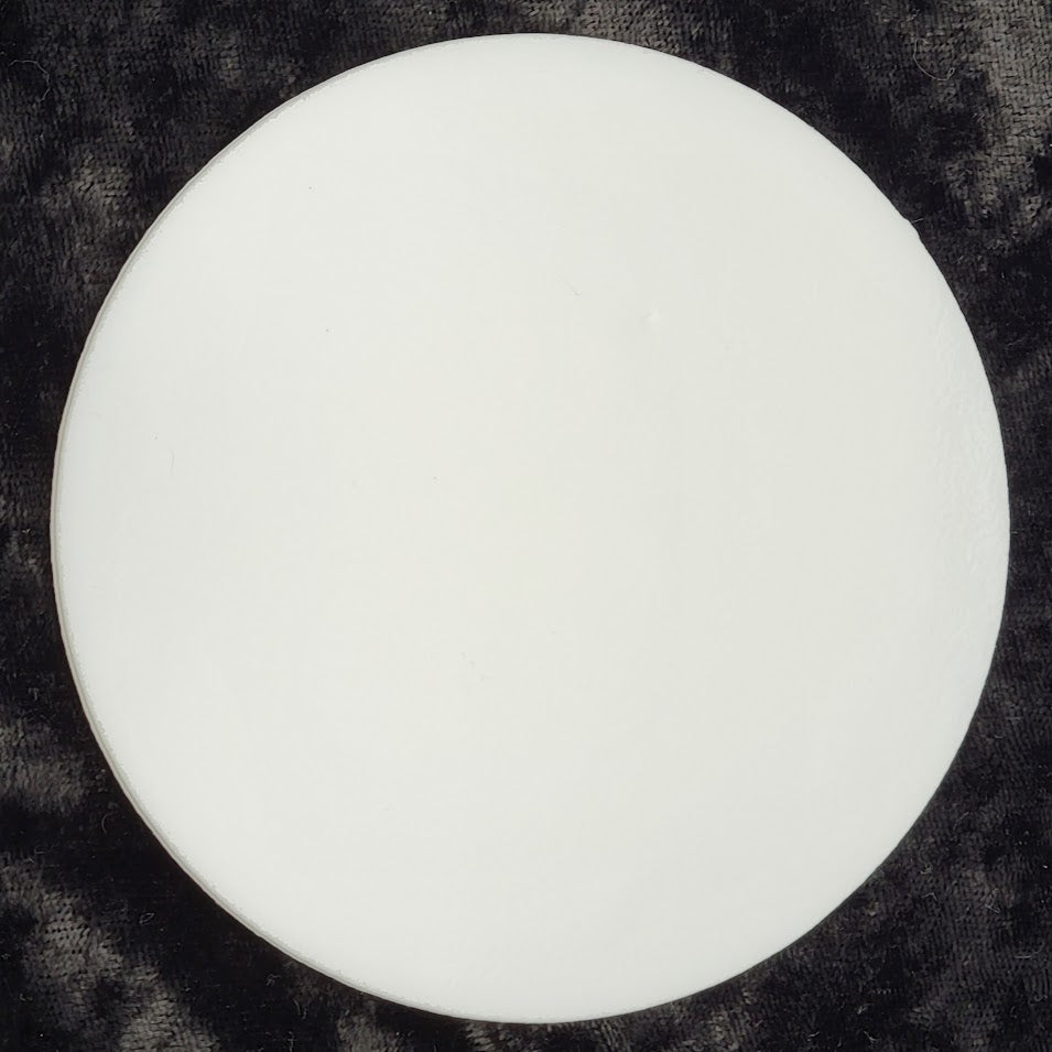 One 3" 96 COE Precut CIRCLE Choice of Color and Transparency 3mm Thick Glass White Clear Black