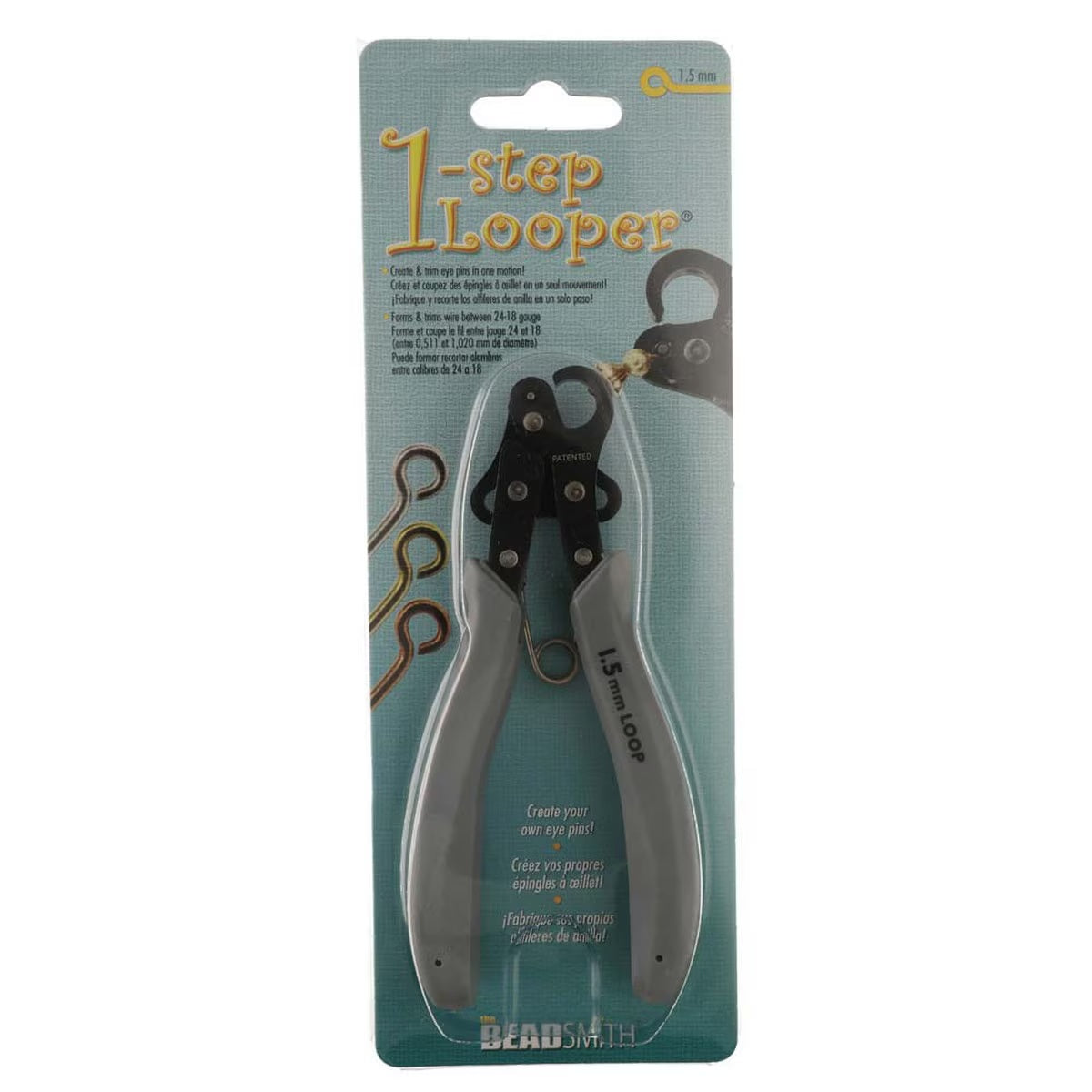 1 STEP LOOPER Create Eye Pins PLOOP Beadsmith Pro Quality Wire Pliers 1.5mm- 