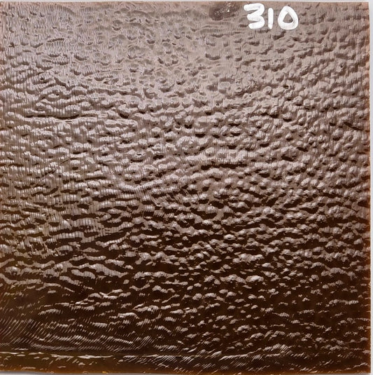0310 Umber Brown Opal 90 COE Bullseye Fusing Glass Sheet 5x5 inch 3mm Striker 90COE- 