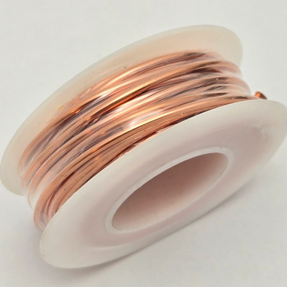 SOLID COPPER WIRE 4 oz Roll 14 AWG Stained Glass Supply- 