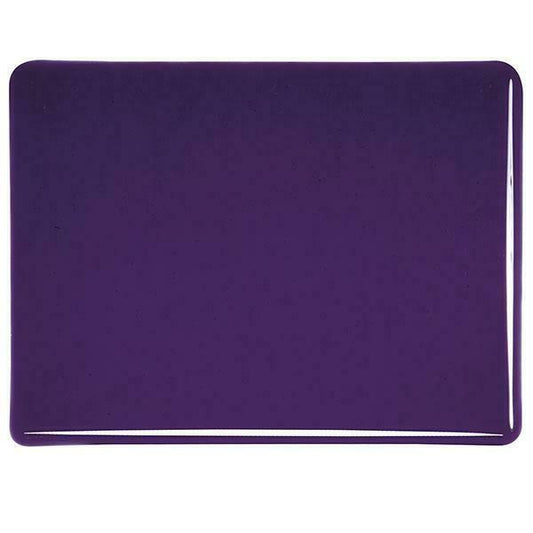 1128 Deep Royal Purple Transparent Bullseye 90 COE Glass Sheet 10x10" 90COE- 